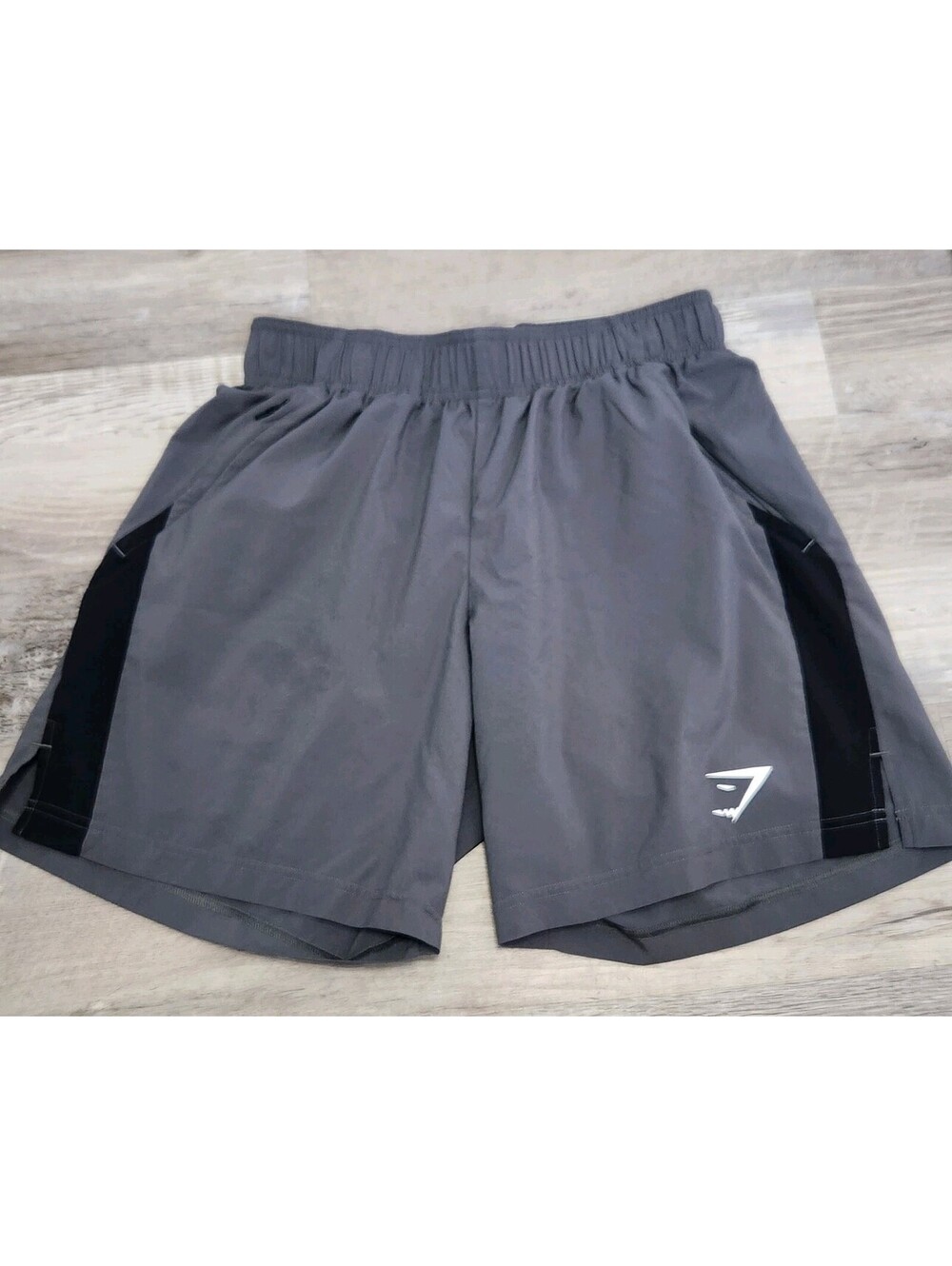 Mens Gymshark Shorts Size Small Grey Black Active Gym